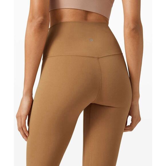Lululemon Align Pant 28” Leggings Size 2 Brown Camel Tan High Rise Yoga Pants - Picture 4 of 10